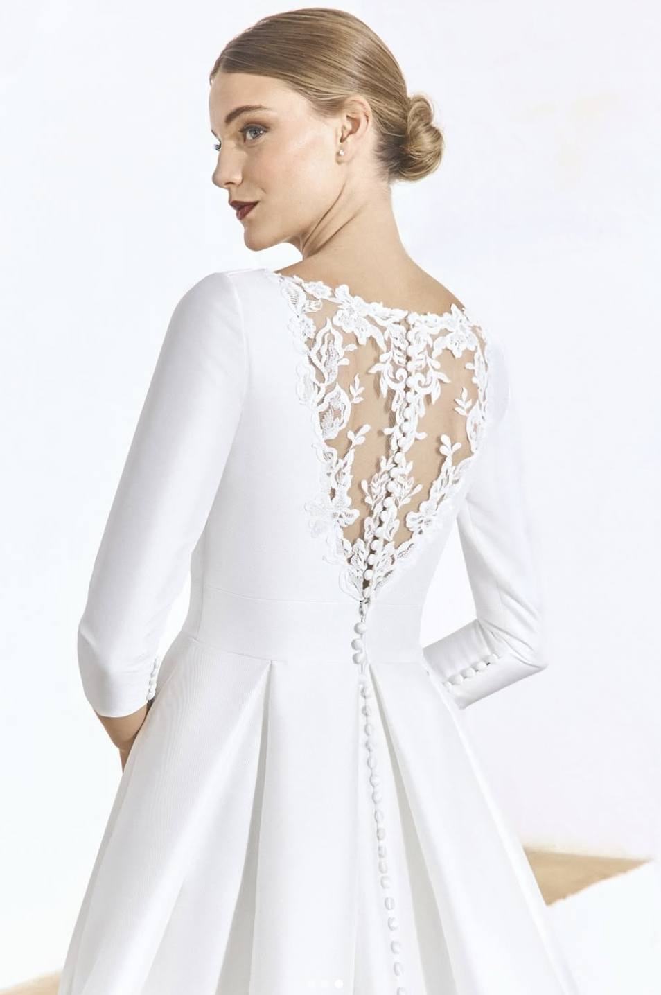 Vestido Aurora - Renda francesa e tule de seda